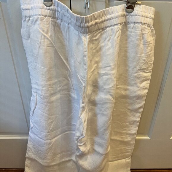 J. Crew Wide-leg seaside pant in linen white Size XL - Picture 5 of 5